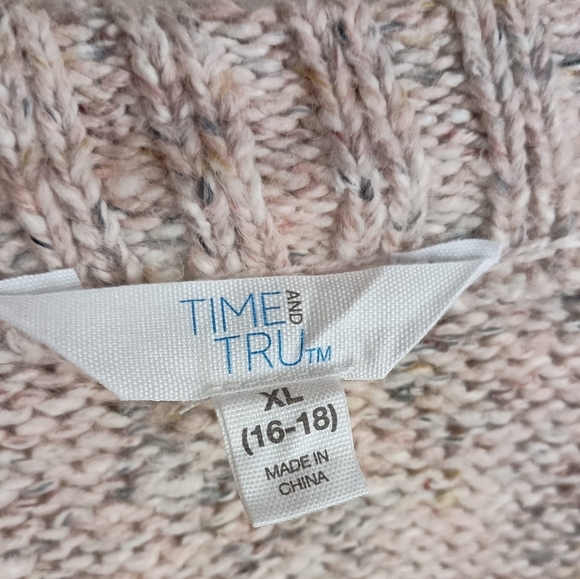 NWT Time & Tru Cozy Chunky Knit Sweater Size XL - Picture 7 of 7